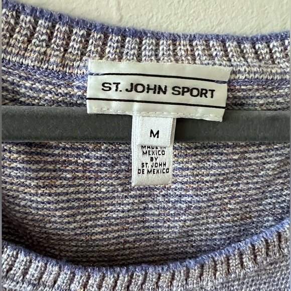St. John Sport Metallic Tank Top Medium - Picture 2 of 5